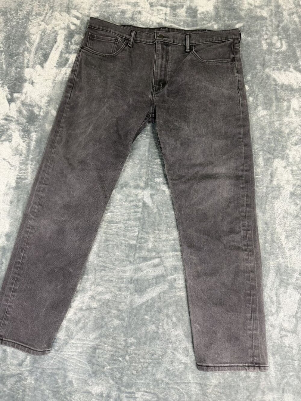 Levi's 502 Mens Black Taper Fit Denim Jeans 38x32
